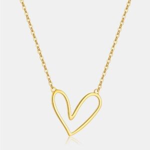 925 Sterling Silver Heart Pendant Necklace